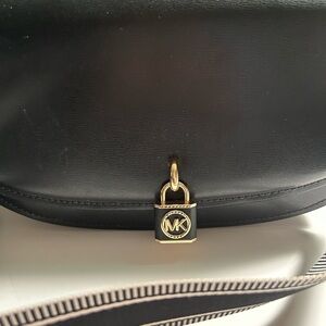 Michael Kors Black Bag with Gold Lock